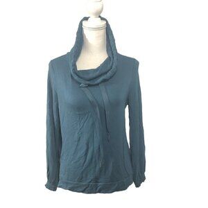 LOU & GREY Sweatshirt Women's Size XS Blue Turtleneck